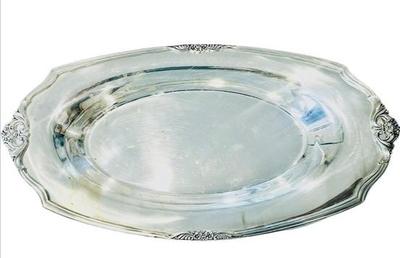 Silver Plate Bread Tray - Signed Roger Brothers