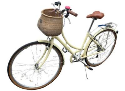 Beaumont Critical Touring Bike With Nantucket Bike Basket - 44 Inch Frame