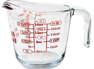 Anchor Hocking 2 Cup/ 1/2 Quart Glass Measuring Cup
