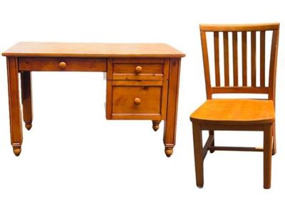 Pottery Barn Children's Desk And Chair