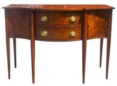 Hickory Historical James River Plantation Sheraton Style Bow Front Sideboard