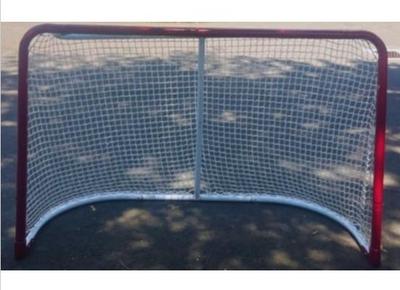 EZGoal 67109 Monster Steel Tube Heavy-Duty Official Regulation Folding Metal Hockey Goal Net, 6 X 4 - Feet