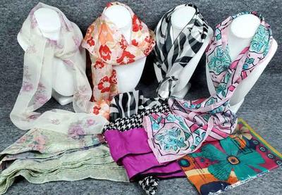 Silk and other light weight scarves