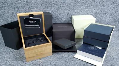 Luxury watch boxes and inserts