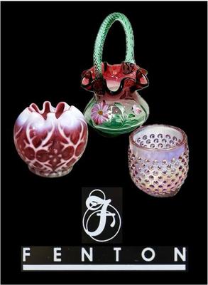 Sale Photo Thumbnail #9: Green & Cranberry Item is Signed by Bill Fenton and Artist