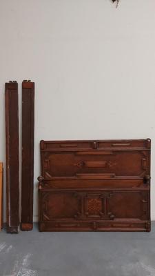 ANTIQUE WOODEN BED FRAME 