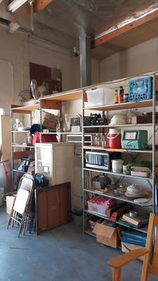 AWESOME METAL SHELVING UNIT (ITEMS ON SHELVES NOT INCLUDED!)