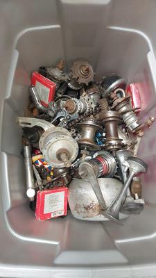 MYSTERY BOX OF VINTAGE BICYCLE PARTS