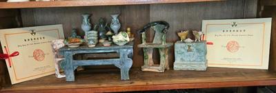 Chinese sancai glazed pottery