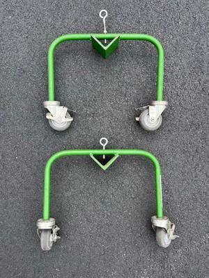 Wire reel support frames