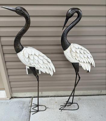 Pair Large Metal Yard Decor Cranes
Lot #: 253