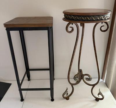 Lot (2) Decorative Metal & Wood Plant Stands
Lot #: 143
