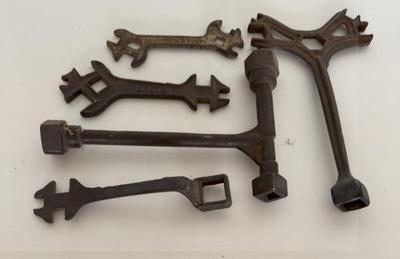 Lot (5) Antique Square Nut Wrenches
Lot #: 64