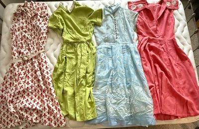 Lot (4) Vintage Eye-Catching Ladies Dresses
Lot #: 34