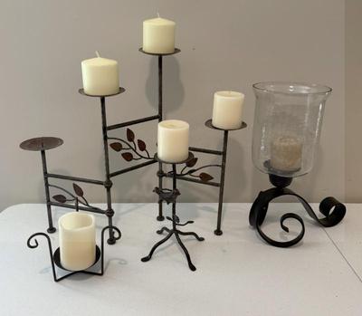 Lot (4) Metal Decorative Candle Holders
Lot #: 283