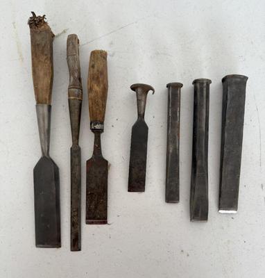 Lot (7) Vintage Chisels- Stiletto, W. Butcher, Hibbard & More
Lot #: 68