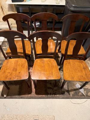 Lot (6) Solid Wood Dining Chairs
Lot #: 326