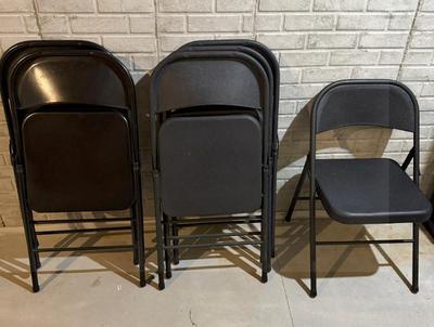 Lot (6) Black Metal Folding Chairs
Lot #: 327