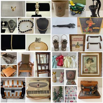 Large Palmyra Area Moving Sale- Riding Mower, Antique Crocks, Gold & Silver Jewelry, Vintage Clothing, Antique Furniture, Holiday...