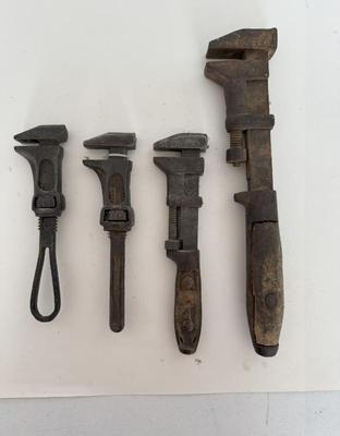 Lot (4) Antique Pipe Wrenches- Stronghol & More
Lot #: 66