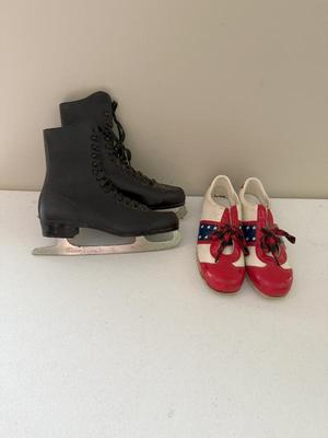 Vintage Pair All Sport Bowling Shoes & Imperial Ice Skates - Made In Japan
Lot #: 188