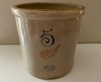 Nice Vintage 5 Gallon Red Wing Crock
