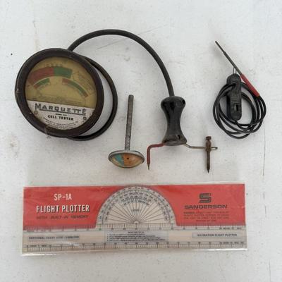 Vintage Tester Tool Lot- Marquette Cell Tester, K.D. Radiator Temp Gauge & More
Lot #: 80