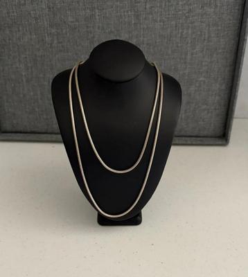Lot (2) 925 Silver Snake Chains, 15.5"L & 18"L, 22.74 Grams
Lot #: 22