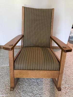 Vintage Mission Oak Rocking Chair
Lot #: 54