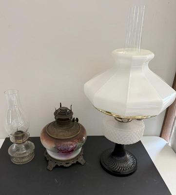 Lot (3) Antique Kero Lamps- Eagle, B&H And Aladdin-Style
Lot #: 92