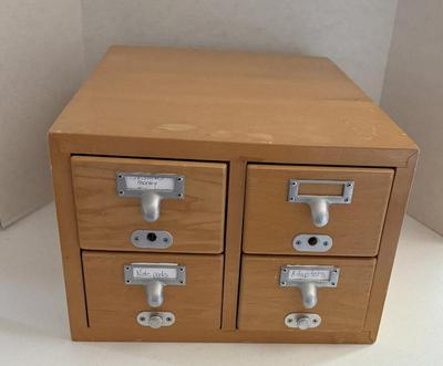 Vintage Wood Library Card Catalog
Lot #: 131