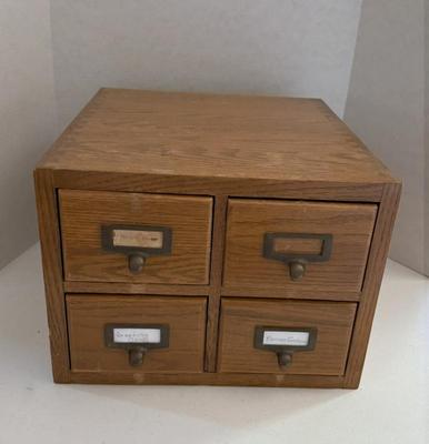 Vintage Oak Library Card Catalog
Lot #: 130