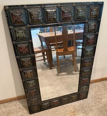 Large Decorative Metal Framed Mirror
Lot #: 205