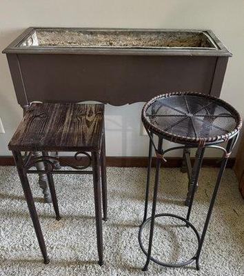 Lot Of Three Plant Stands, One Vintage And Two Modern
Lot #: 258