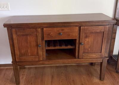 Large Modern Walnut-tone Buffet
Lot #: 56