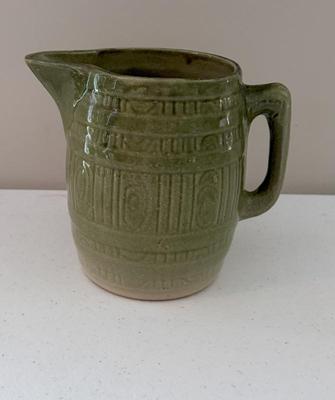 Vintage Green Handled Barrel Pitcher
Lot #: 103