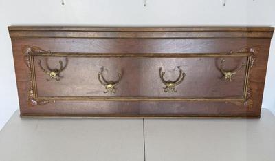 Vintage Wall Hanging Coat/Hat Rack Made From Furniture Piece
Lot #: 129