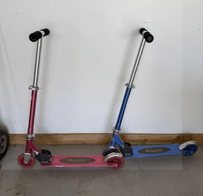 Lot (2) Razor Scooters- One Red And One Blue
Lot #: 239