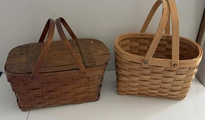 Vintage Picnic Basket & Modern Handled Basket
Lot #: 298