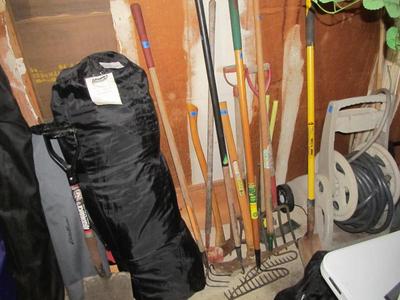 Sale Photo Thumbnail #185: Loads of camping equipment, including a 14'-10' instant tent