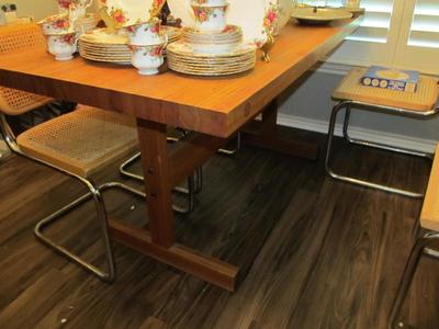 Sale Photo Thumbnail #23: Mid-century Danish modern solid wood dining table