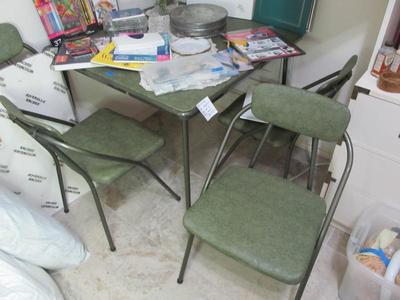 Sale Photo Thumbnail #151: Mid-century COSCO folding chairs and table