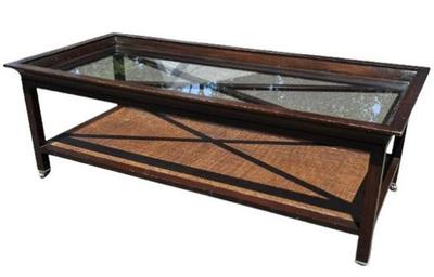 Sale Photo Thumbnail #31: Glass Top Coffee Table