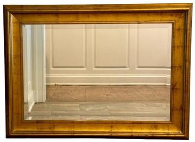 Sale Photo Thumbnail #57: Large Rectangular Mirror - Beveled Glass - 45 X 33 X 2.75