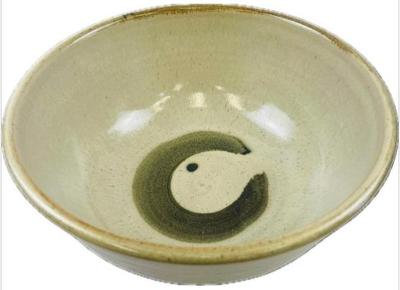 Sale Photo Thumbnail #138: Mid-Century Studio Pottery Stoneware Bowl - Incised Signature On Base