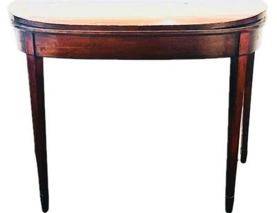 Sale Photo Thumbnail #11: Hepplewhite Game Table With Felt