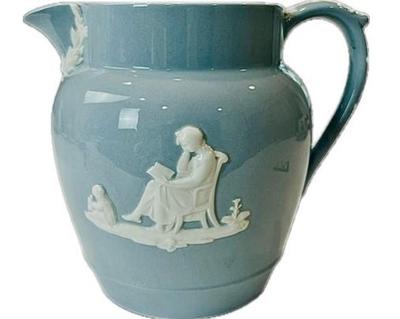 Sale Photo Thumbnail #23: Wedgwood Porcelain Pitcher - Signed