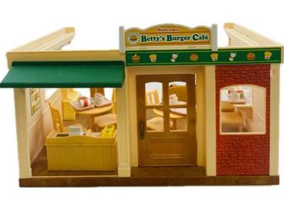 Sale Photo Thumbnail #186: Calico Critter House Betty's Burger Cafe And Cash Register