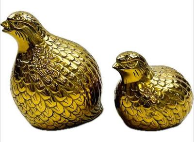 Sale Photo Thumbnail #166: Vintage Brass Partridge Bookshelf Decor
