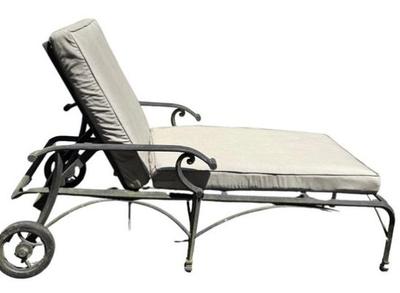 Sale Photo Thumbnail #7: Wrought Iron Lounge Chair With Frontgate Cushion